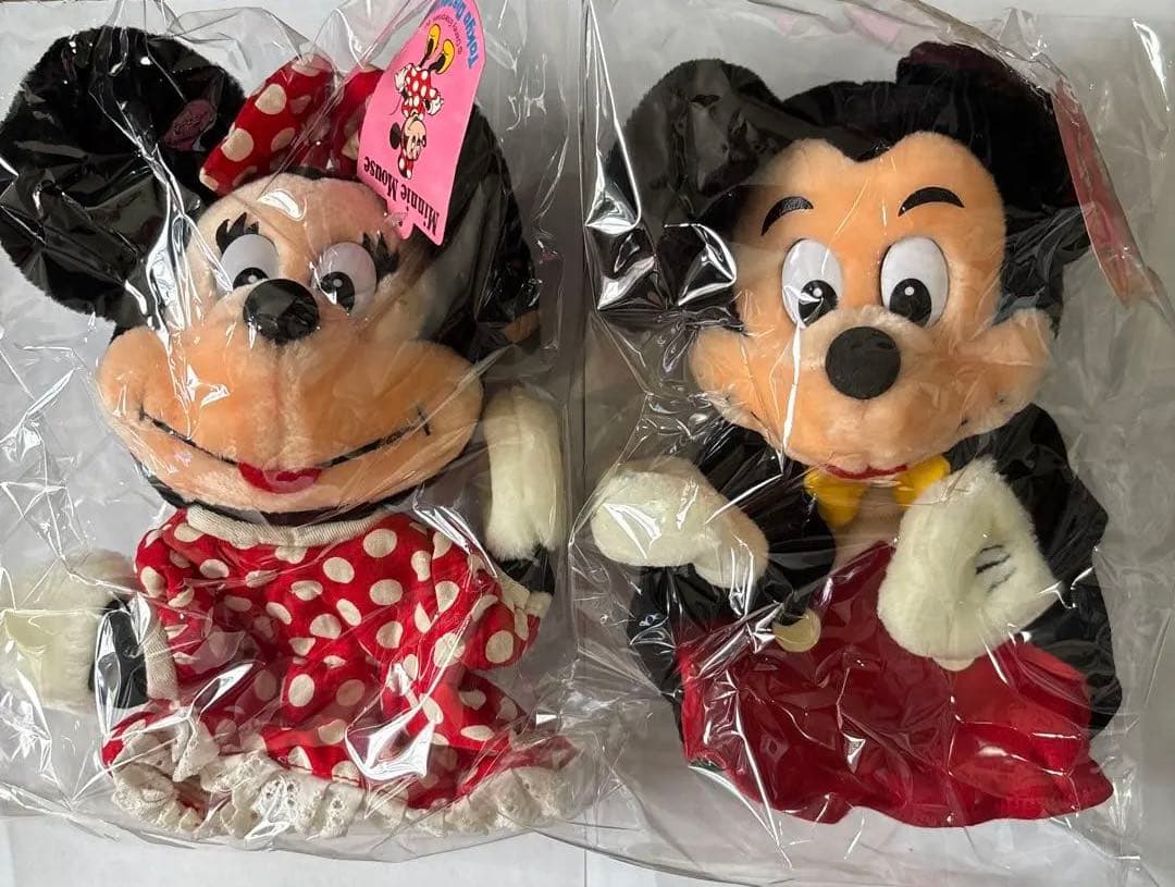 レトロ レア 30年前 ミッキー＆ミニー ぬいぐるみ パペット ディズニーランド