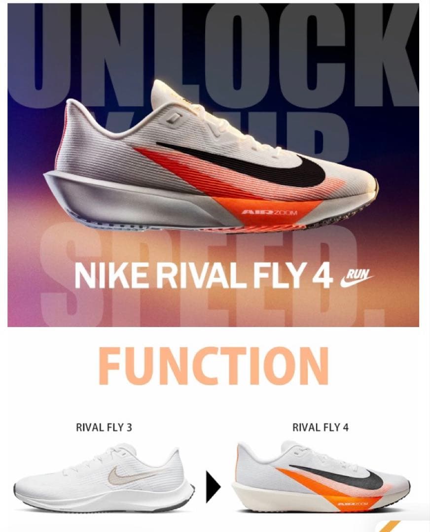 NIKE ナイキ エアズーム ライバルフライ4 28cm ブライトクリムゾン