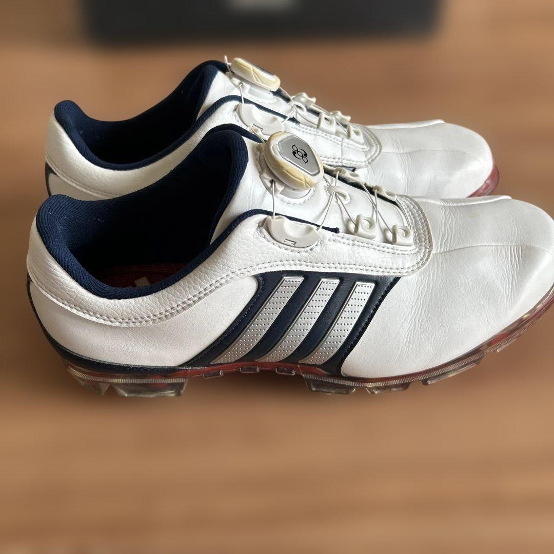 adidas ゴルフシューズ BOAシステム ホワイト/ネイビー