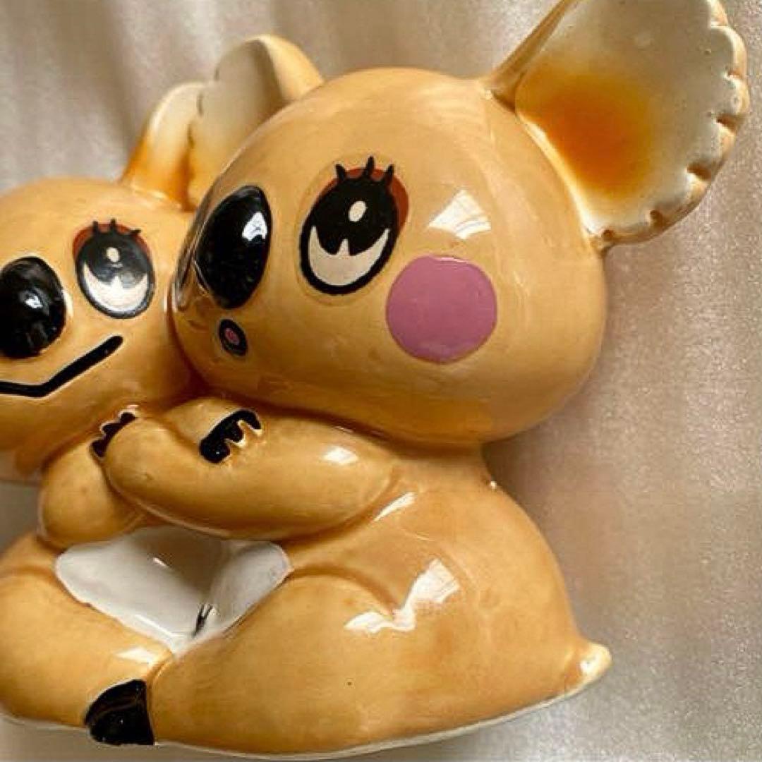 昭和レトロポップ　内藤ルネ　ふたごのコアラ　貯金箱