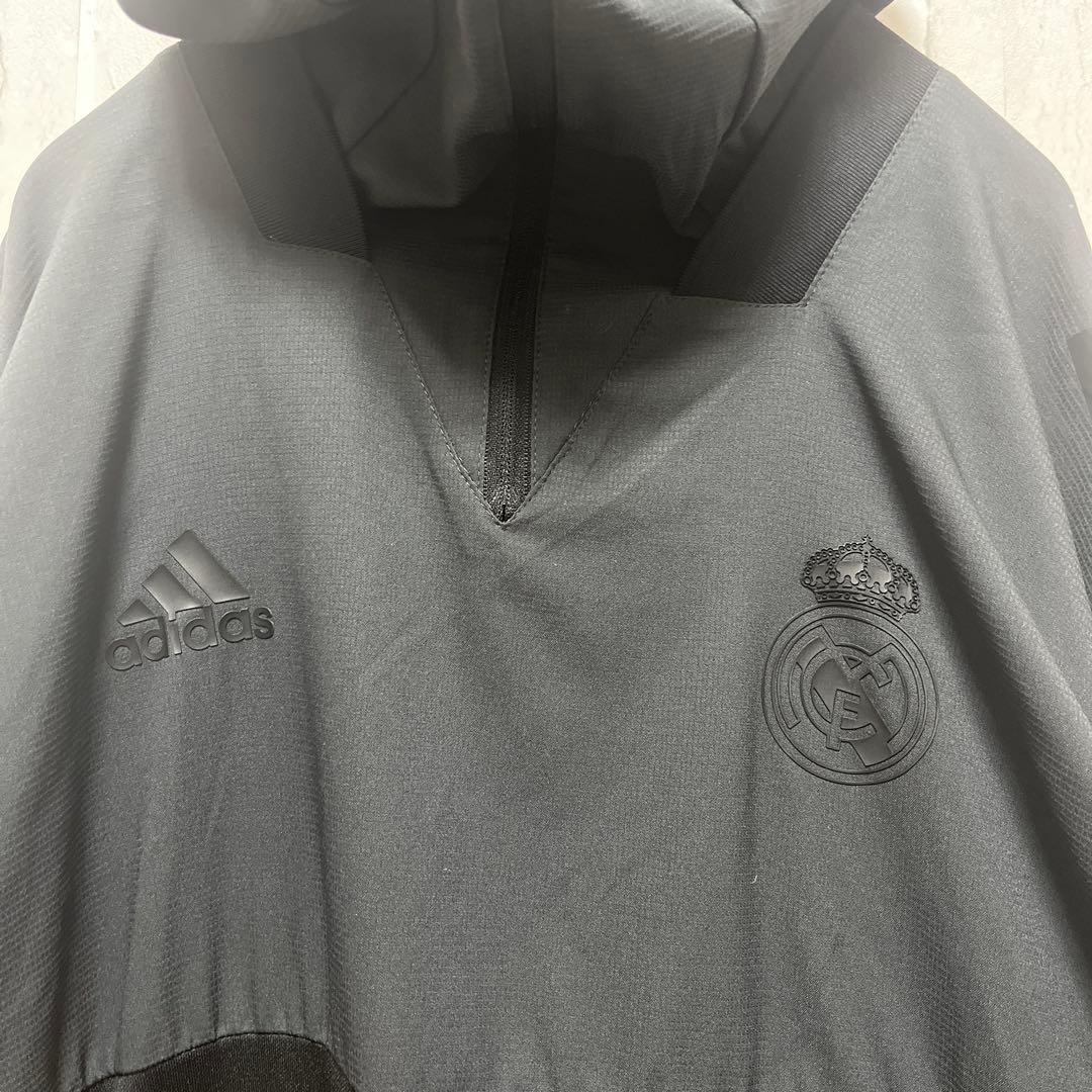 adidas アディダス トレーニングウェア ジャージ フード ハーフジップ L