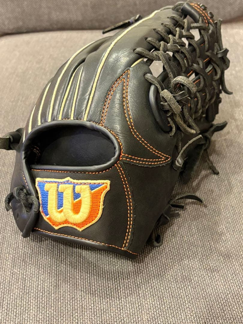 Wilson EZC軟式野球グローブ 黒　少年野球　外野手用