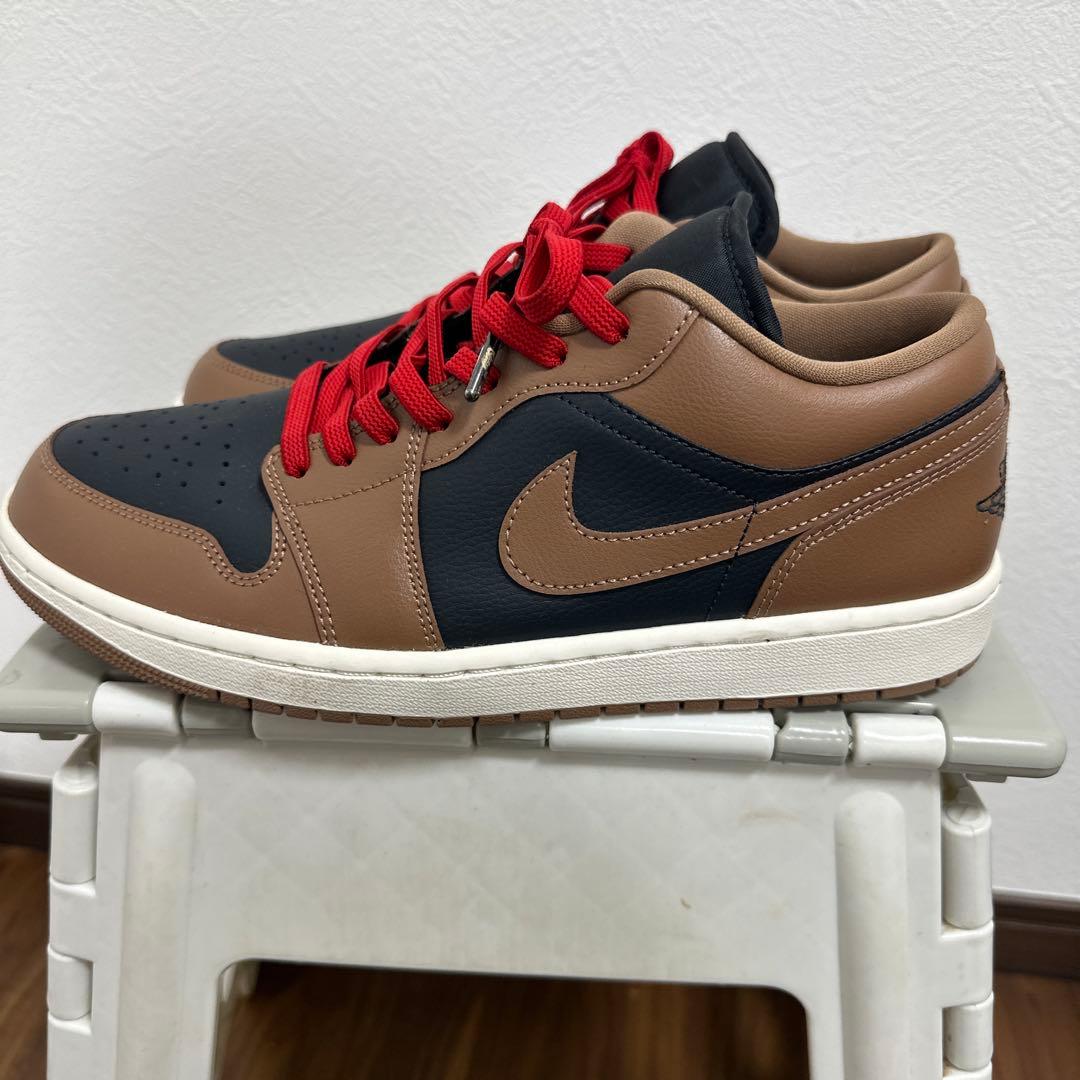 Nike Air Jordan 1 Low ブラウン/ブラック/レッド