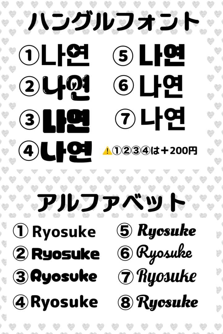 ぴょんし様　うちわ　文字　オーダー　パネル　ネームボード　ハングル