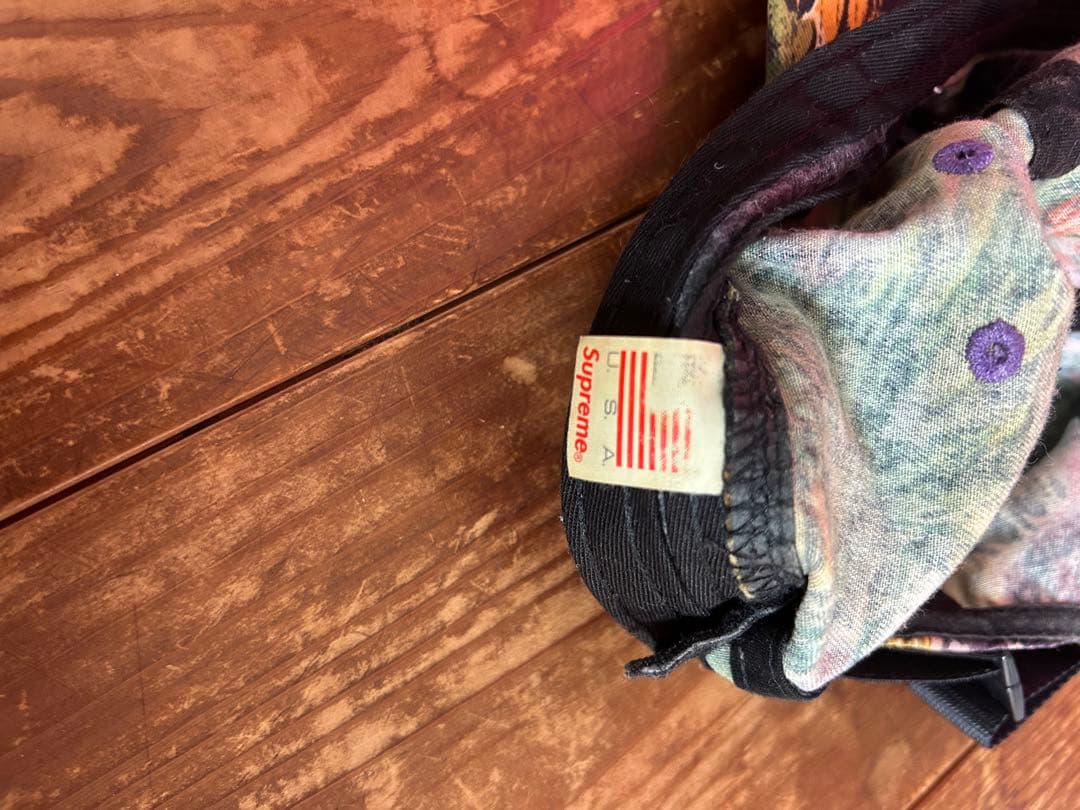 Supreme 花柄 キャップ