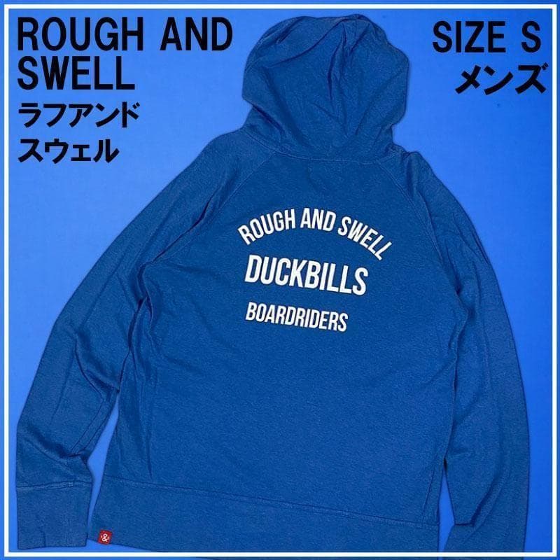 ROUGH&SWELL ラフアンドスウェル ジップ パーカー ブルー S ゴルフ