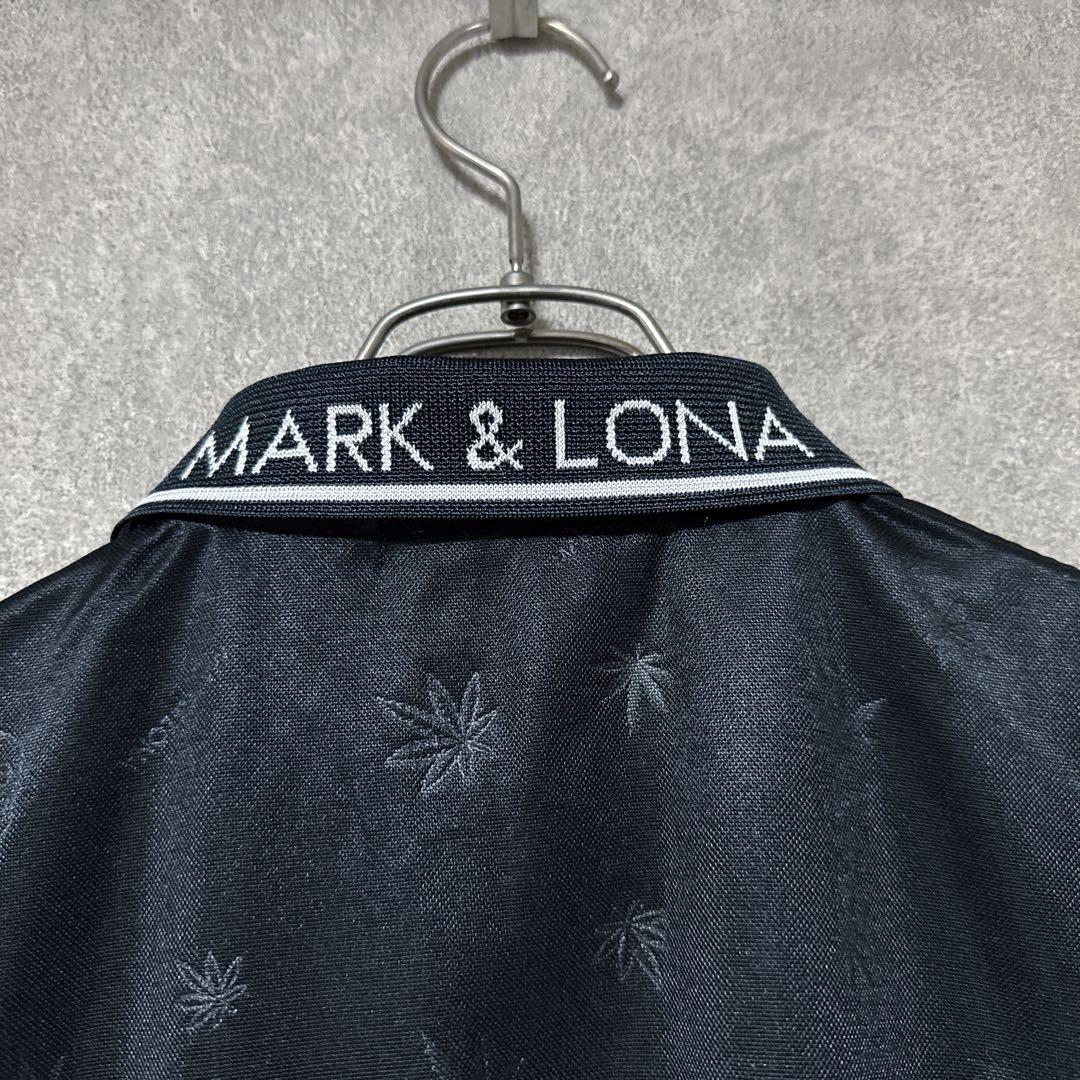 MARK ＆ LONA マークアンドロナ スカル デザイン ポロシャツ ブラック