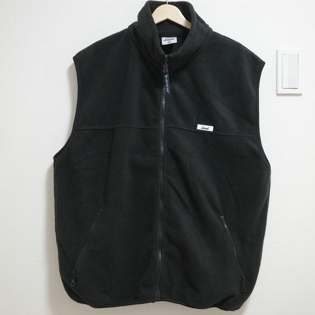Local GOLF　Small Box Logo Fleece VEST 黒