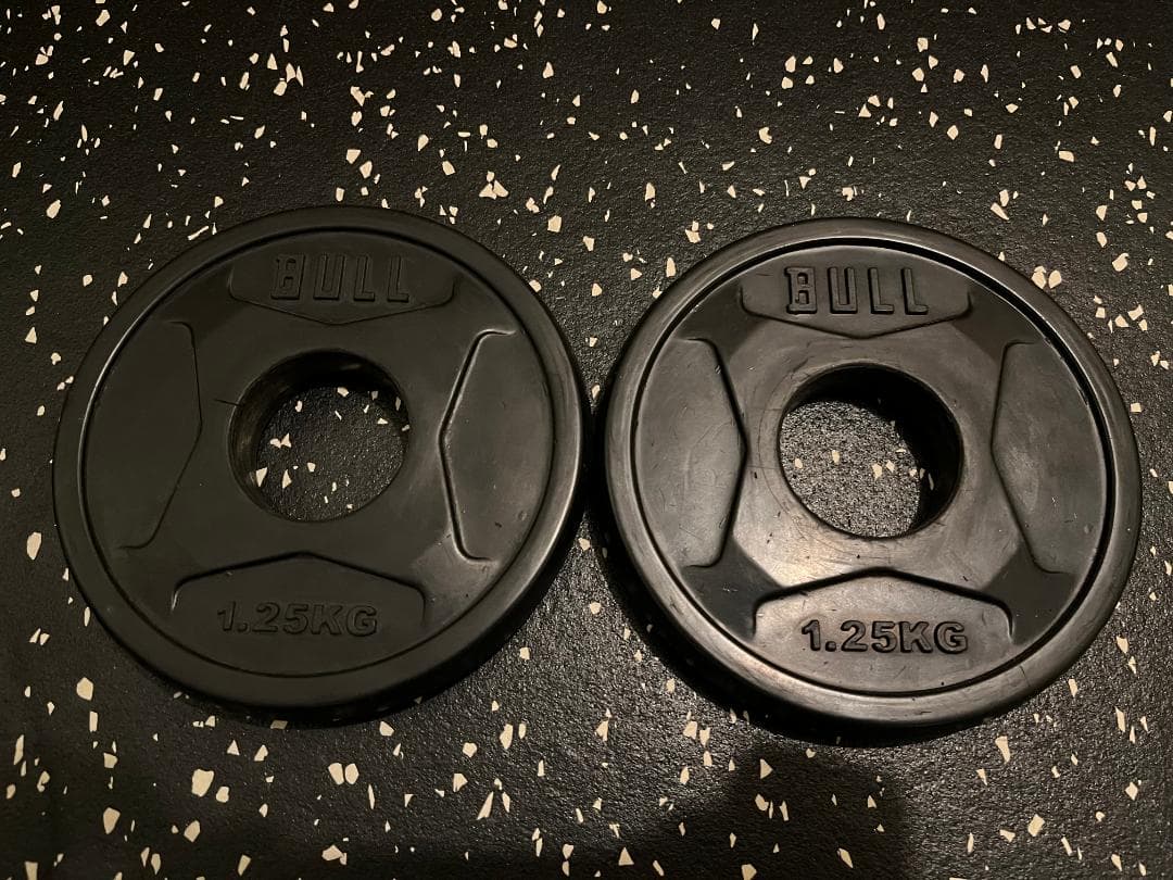 BULL ラバープレート 50mm 2.5kg×6枚 1.25kg×2枚