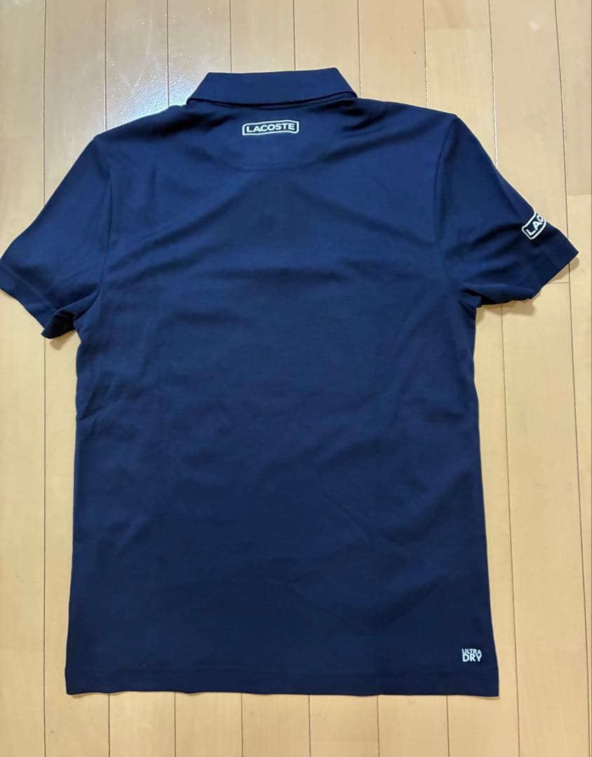 LACOSTE ストライプ ポロシャツ US S ジョコビッチ