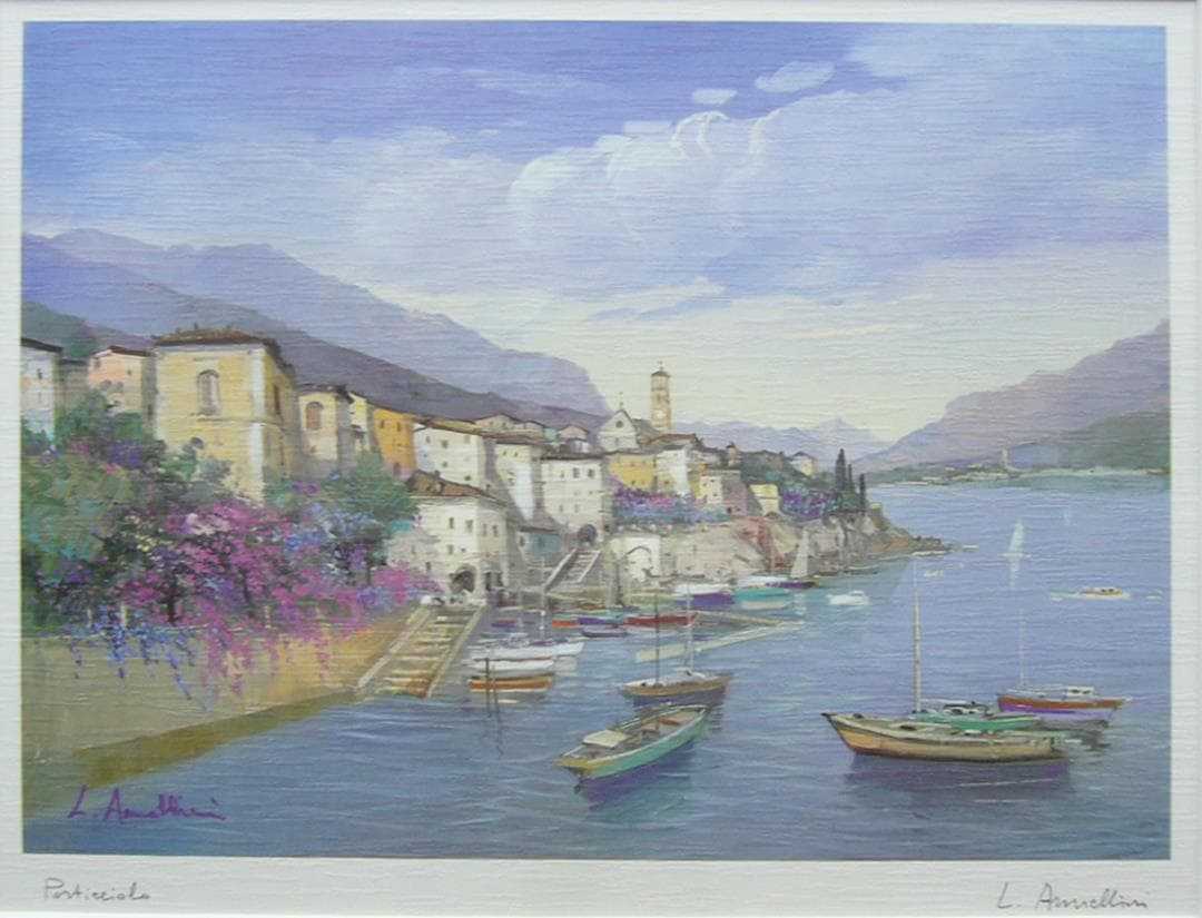 絵画 アートポスター 波止場 アルメツ リーニ