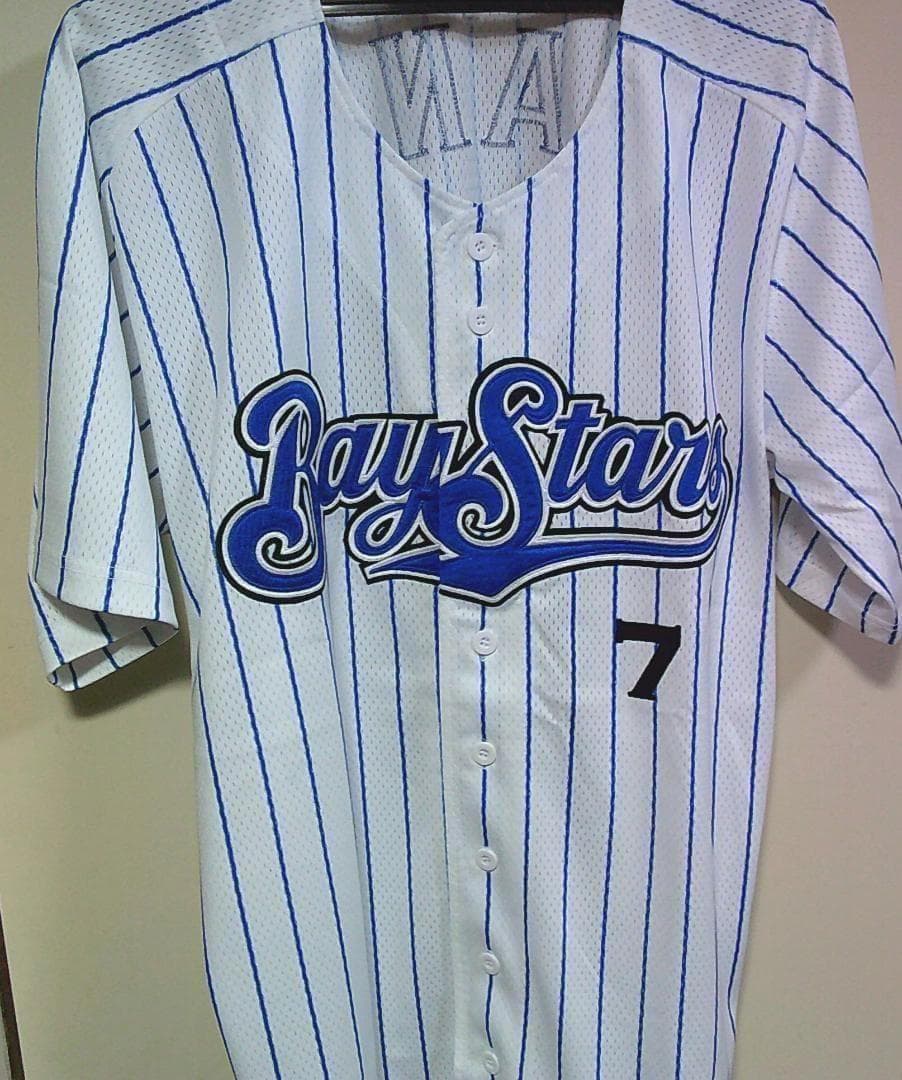 復刻O新品☆横浜DeNAベイスターズ佐野7番ユニフォーム刺繍《観戦応援》プロ野球