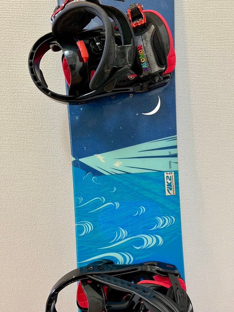 K2×サロモン スノーボードセット 板147cm バインS/M ソールカバー付き