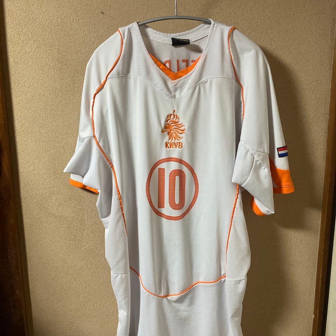 オランダ代表ファンニステルローイ　2004年　ゲームシャツ　サッカーシャツ