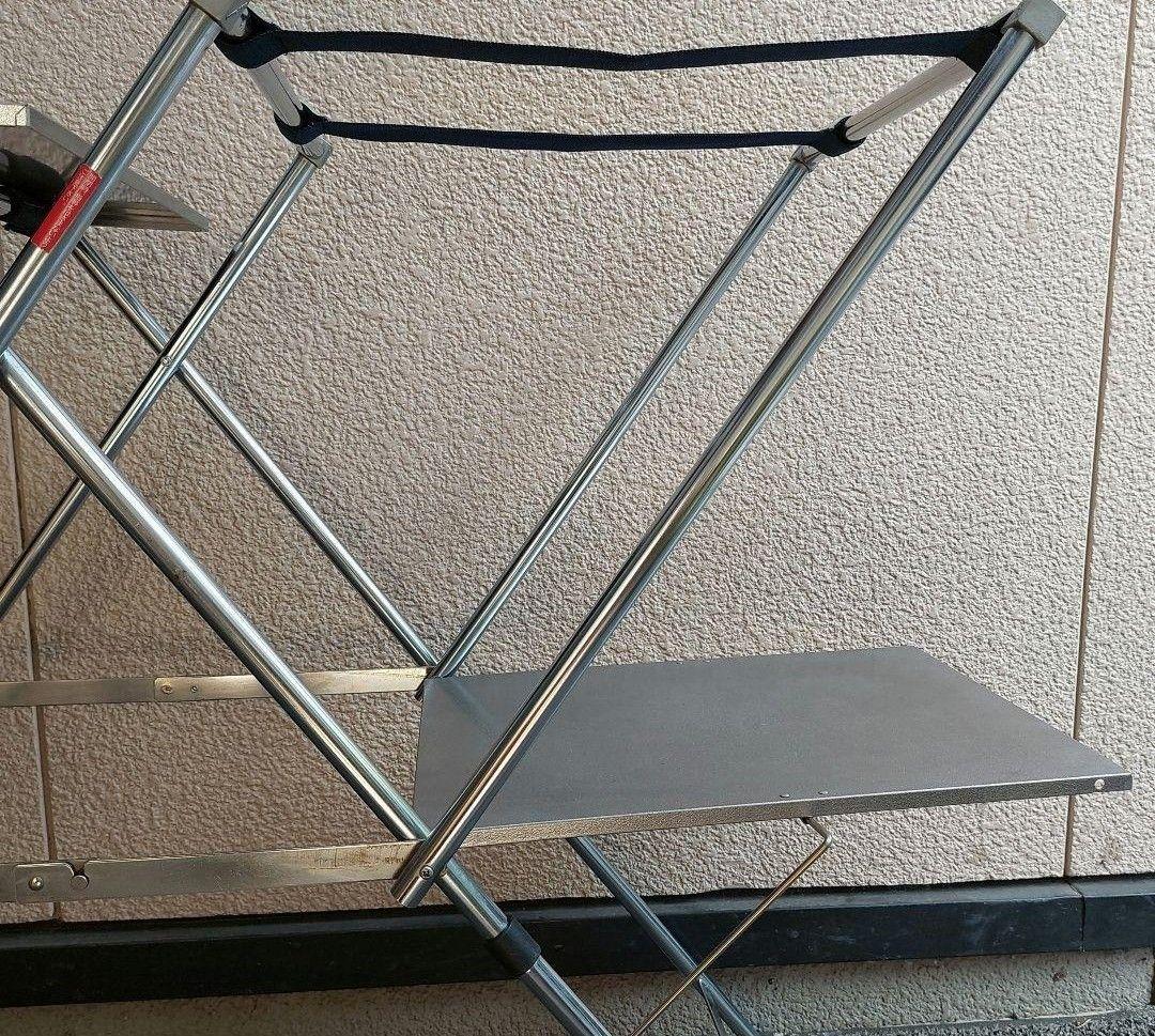 ユニフレーム★キッチンスタンドⅡ 折りたたみステンレステーブル