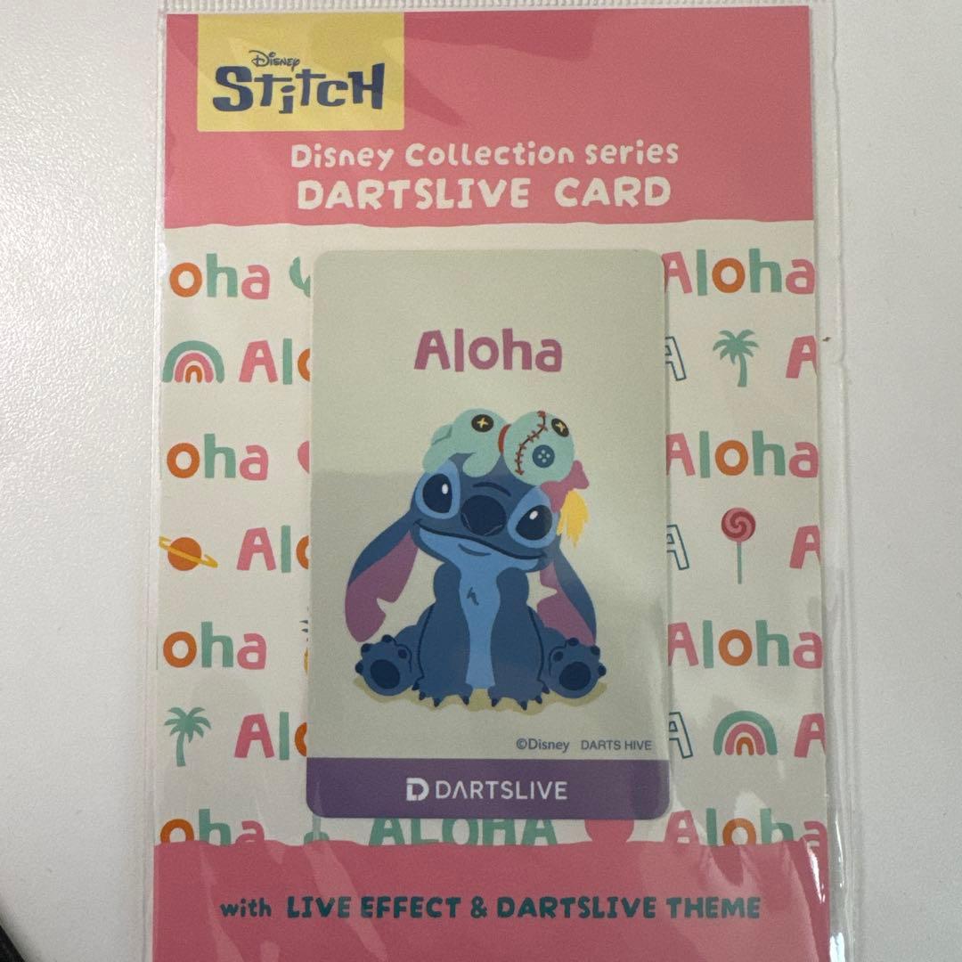 DARTSLIVE スティッチ カード Aloha 日本限定