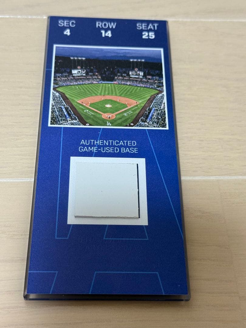 ドジャース MVP会員特典 チケット ベースの欠片封入