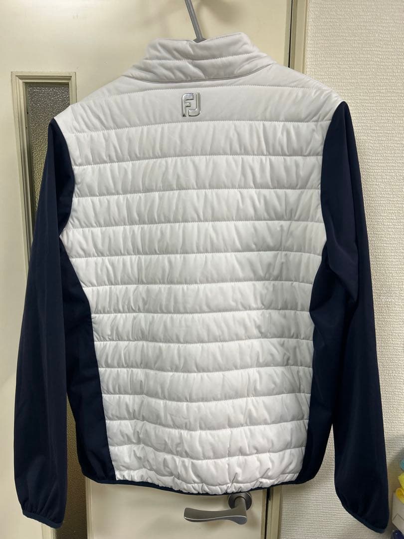 フットジョイ FootJoy ハイブリッドジャケット　ホワイト/ネイビーＬ