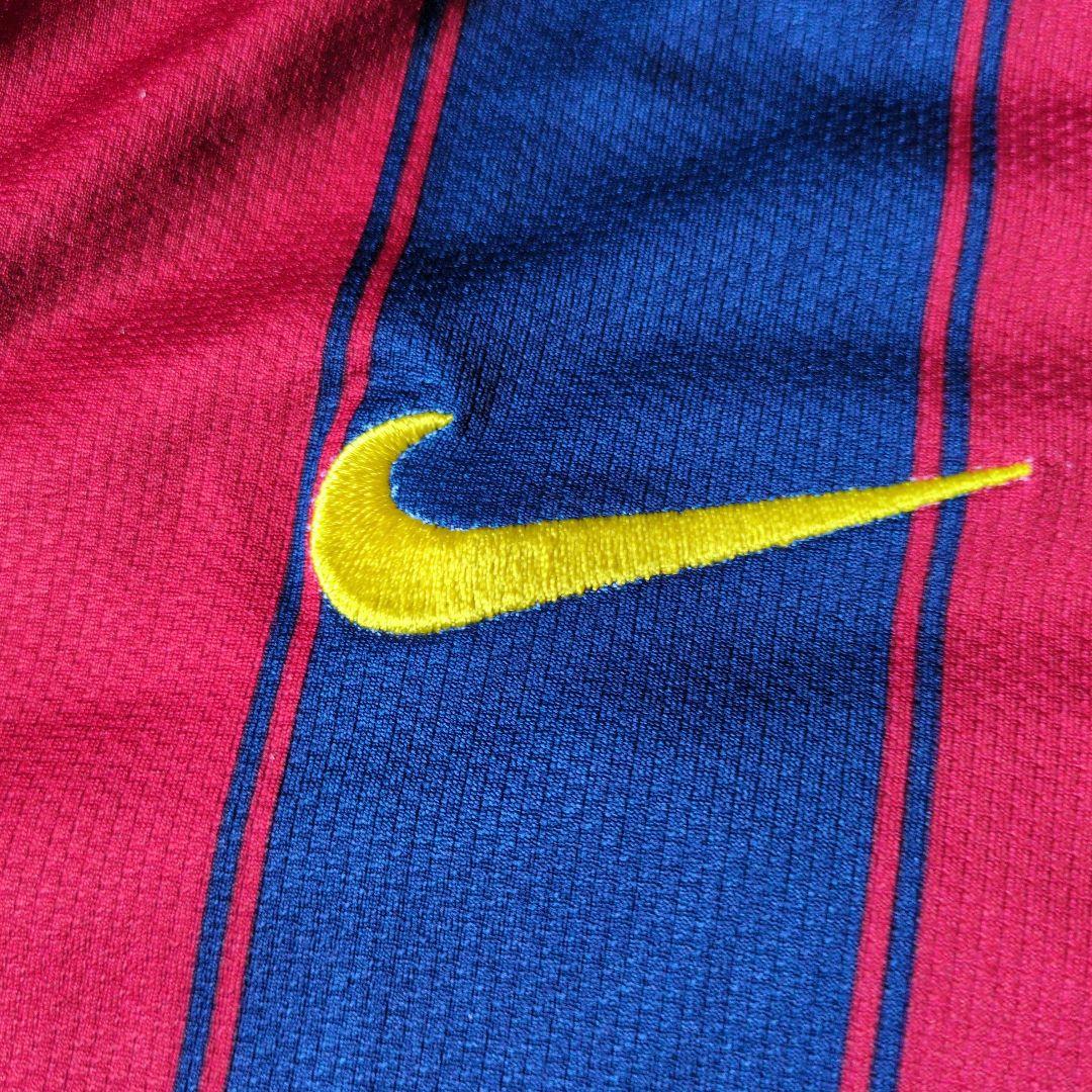 【激レア廃盤】FC バルセロナ NIKE ユニフォーム 刺繍ロゴ サッカー L
