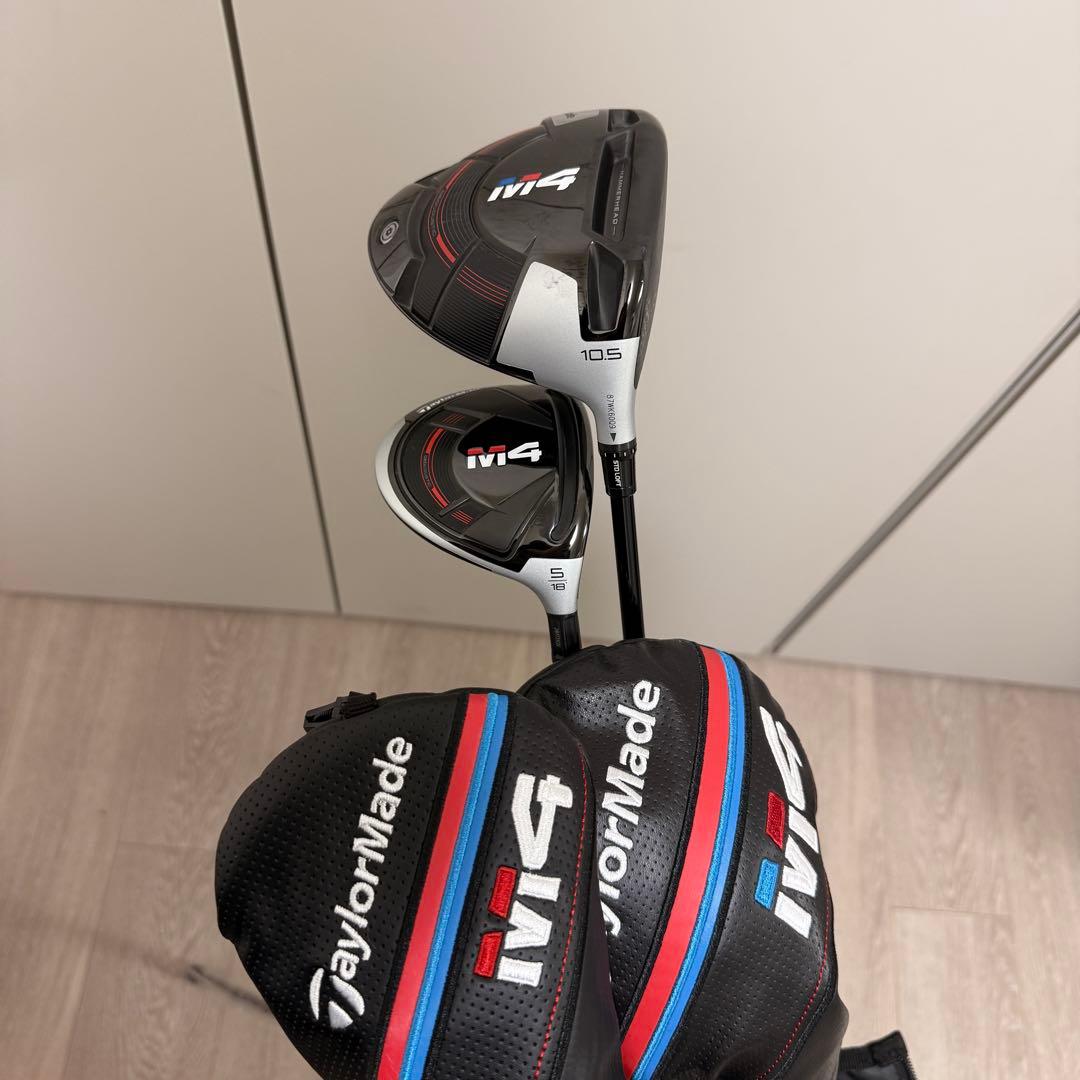 TaylorMade M4 ドライバー フェアウェイウッド 2本セット 1W5W
