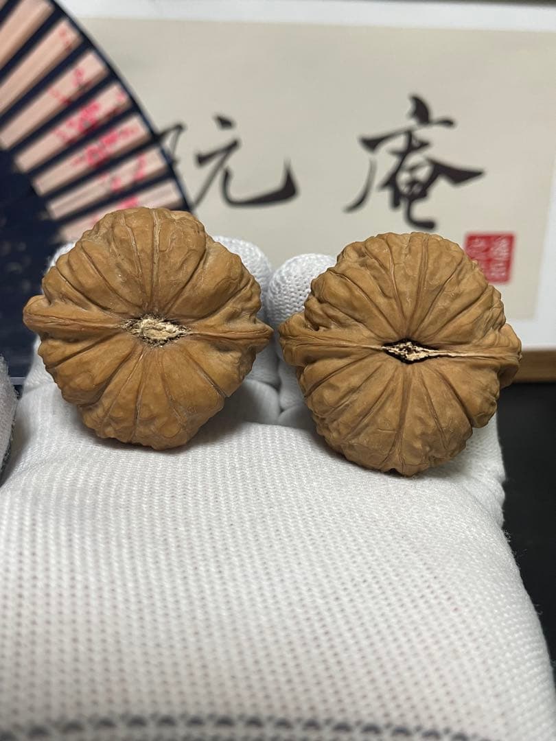 ❤️新入荷❤️No.648❤️文玩くるみ（文玩核桃） 精配南瓜墩