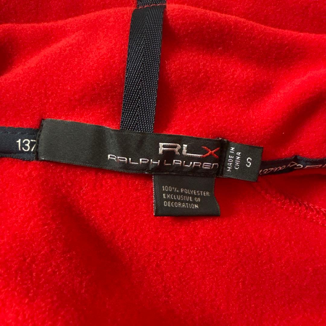 美品　RLX RALPHLAURENSPORTS ベスト　レッド　フリース　S