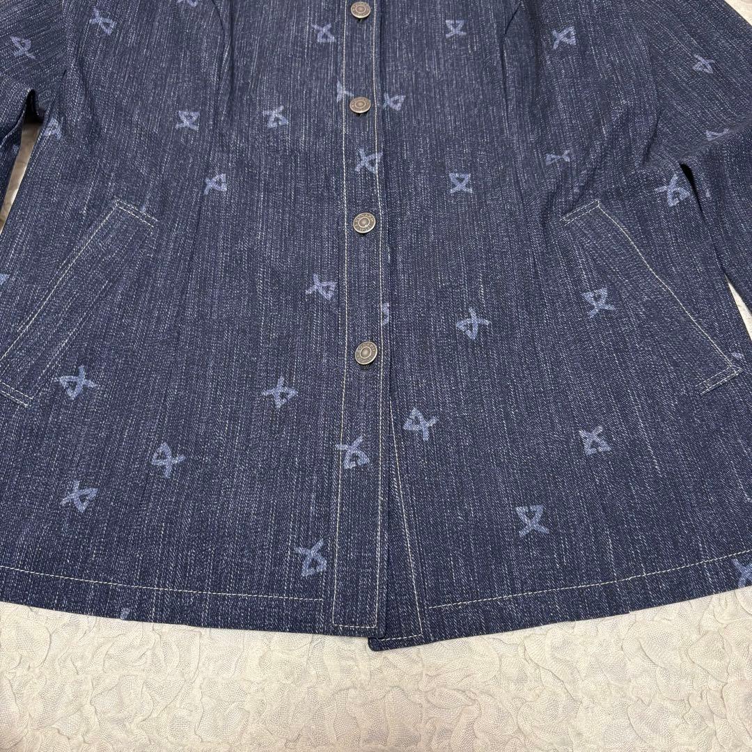 極美品LEONARD SPORT デニム転写ストレッチジャケット