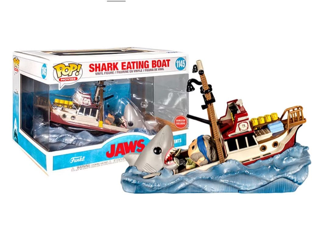希少　新品未開封　ジョーズ　Jaws Shark Eating Boat