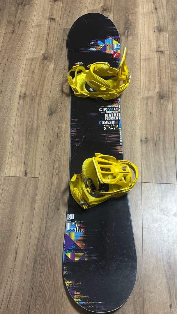 スノーボード板ビンディングセット