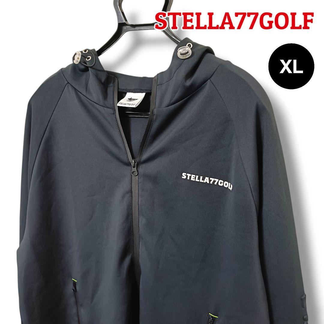 【高品質】STELLA77GOLF フルジップパーカー XLブラックメンズゴルフ