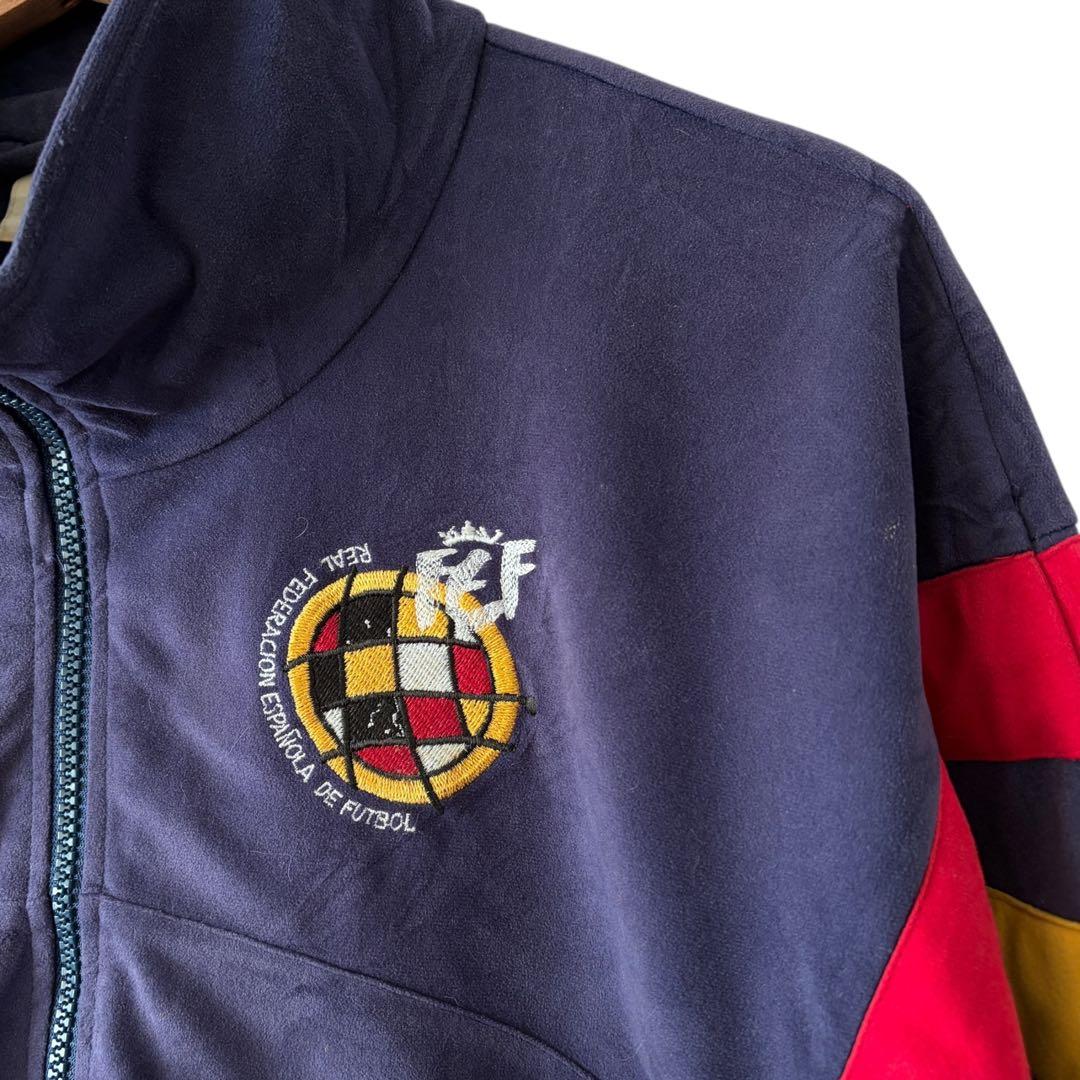 90s adidas サッカー スペイン代表 ベロアジャージ トラックジャケット