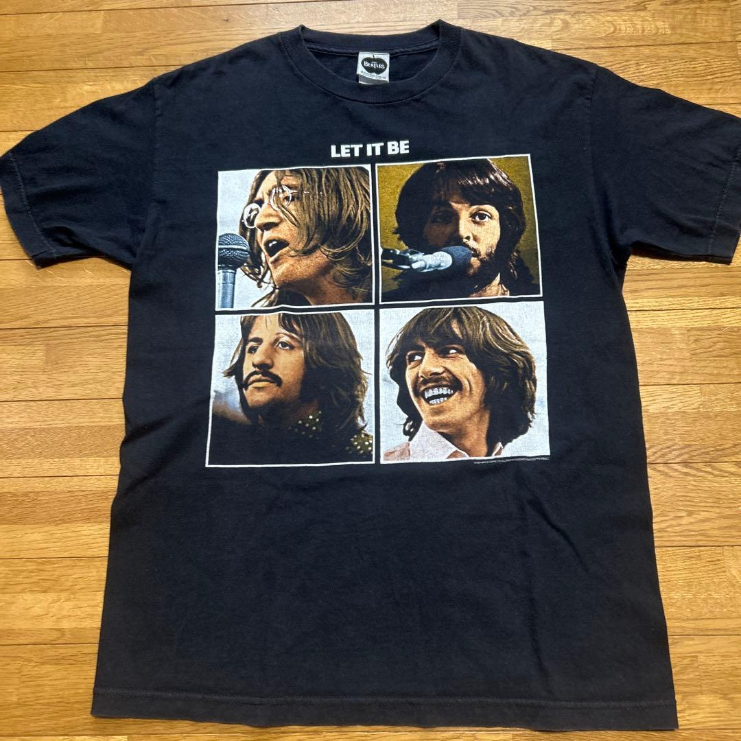 ビートルズ　Tシャツ レットイットビー Mサイズ ブラック