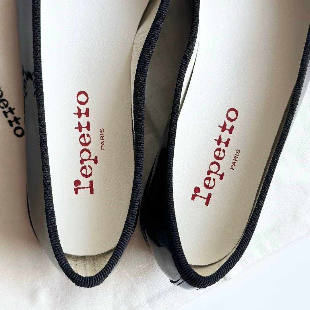 Repetto レペット フラット シューズ 靴 バレエ ブラック エナメル