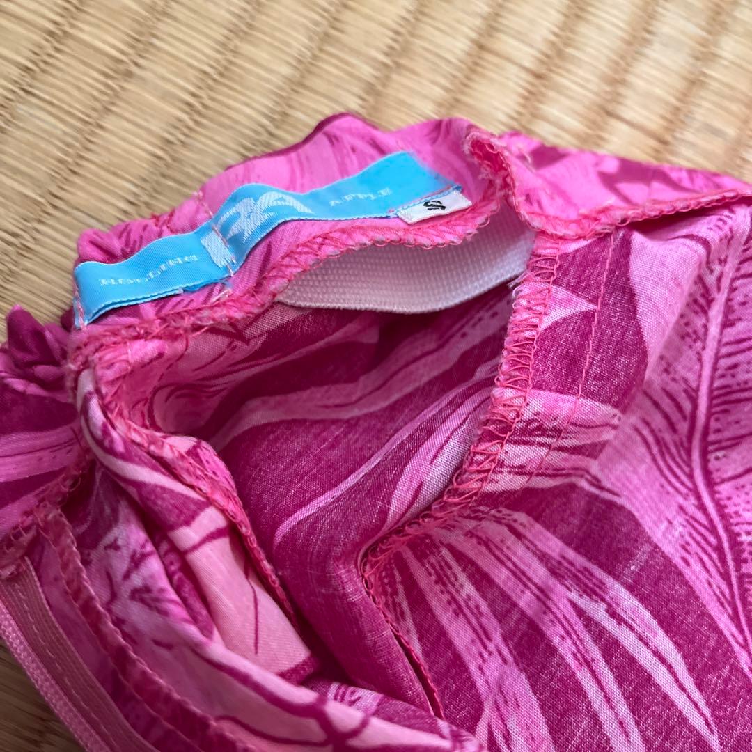 ピンク フラワープリント ムームー
