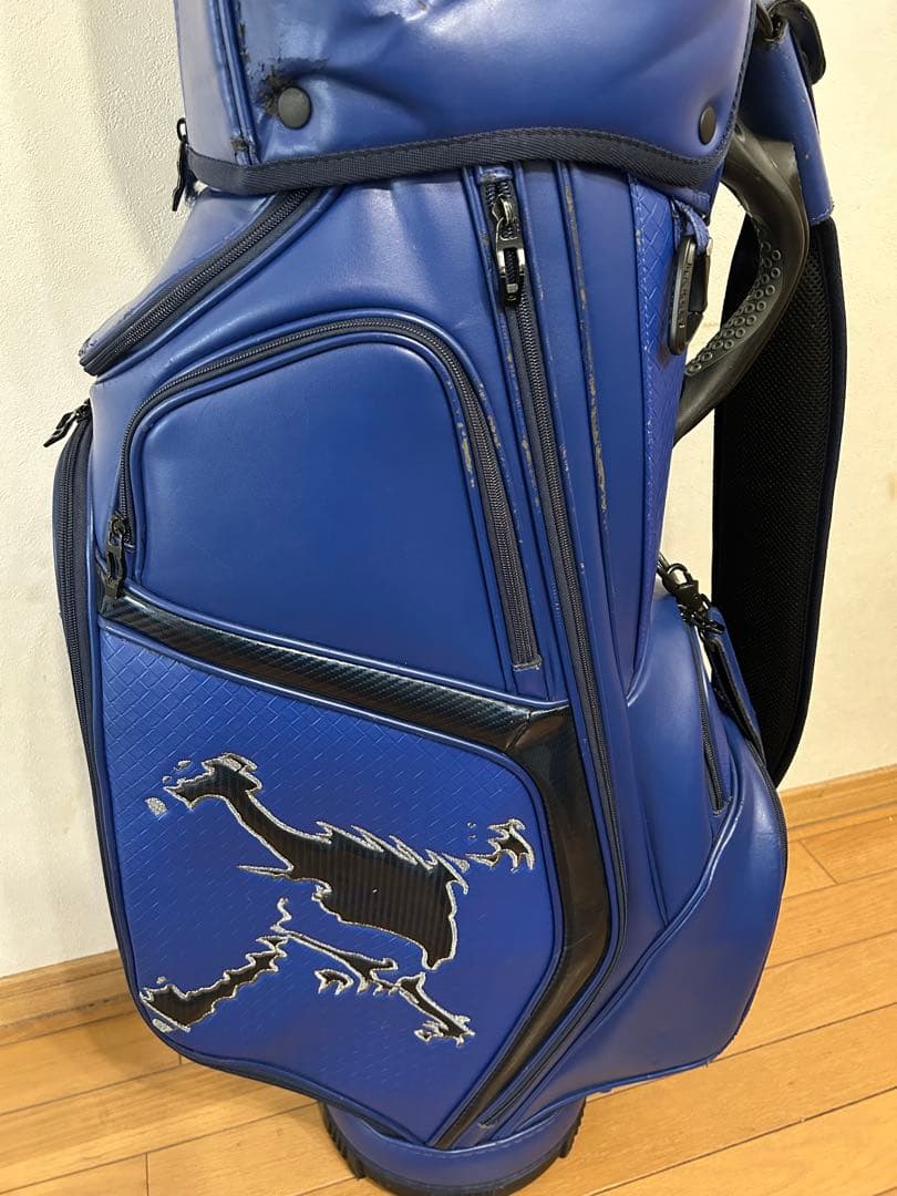 OAKLEY 青 キャディバッグ 合成皮革