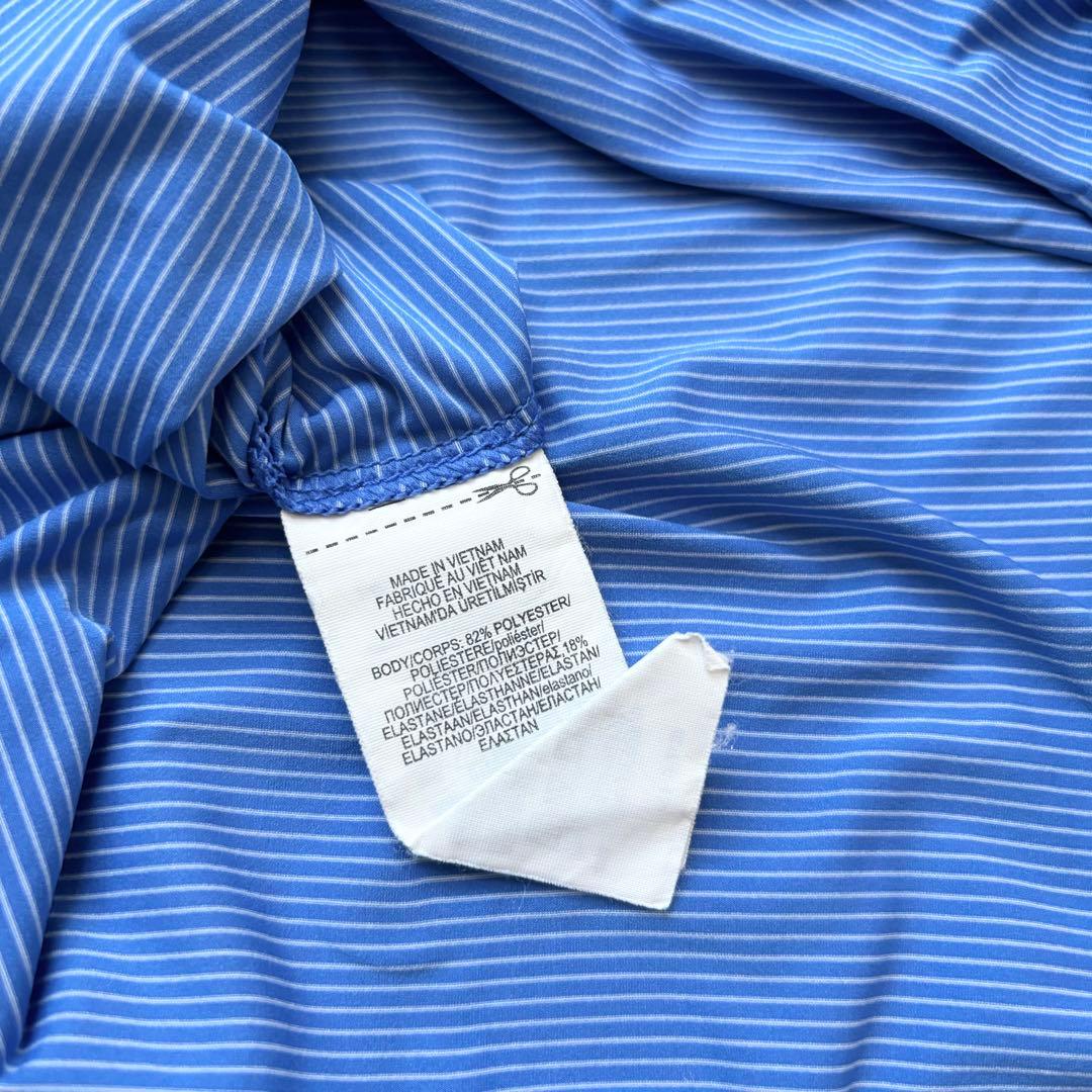【美品】RLX RALPH LAUREN ラルフローレン ボーダー半袖ポロシャツ