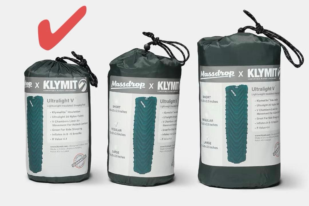 【希少レア】Klymit Ultralight V Sleeping Pad S