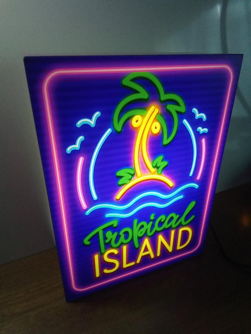 ハワイ トロピカル ビーチ アイランド 南国 雑貨 LED2way電光看板