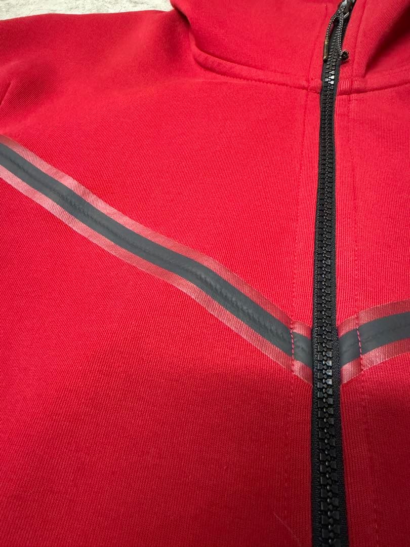 【廃盤旧テック激レア】NIKE ナイキテックフリース　レッド　上下XS