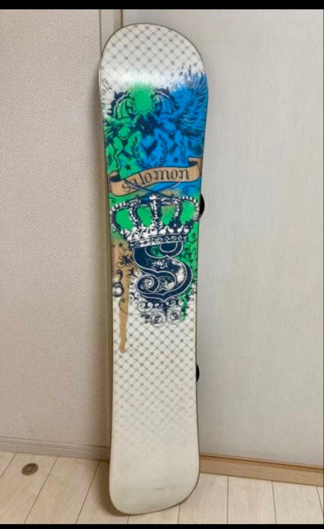 サロモン スノーボード142cm バインディングs/mサイズ　バートンケース