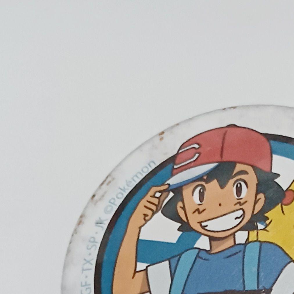ポケットモンスター 1000回記念缶バッジ サトシ ピカチュウ 世界数点