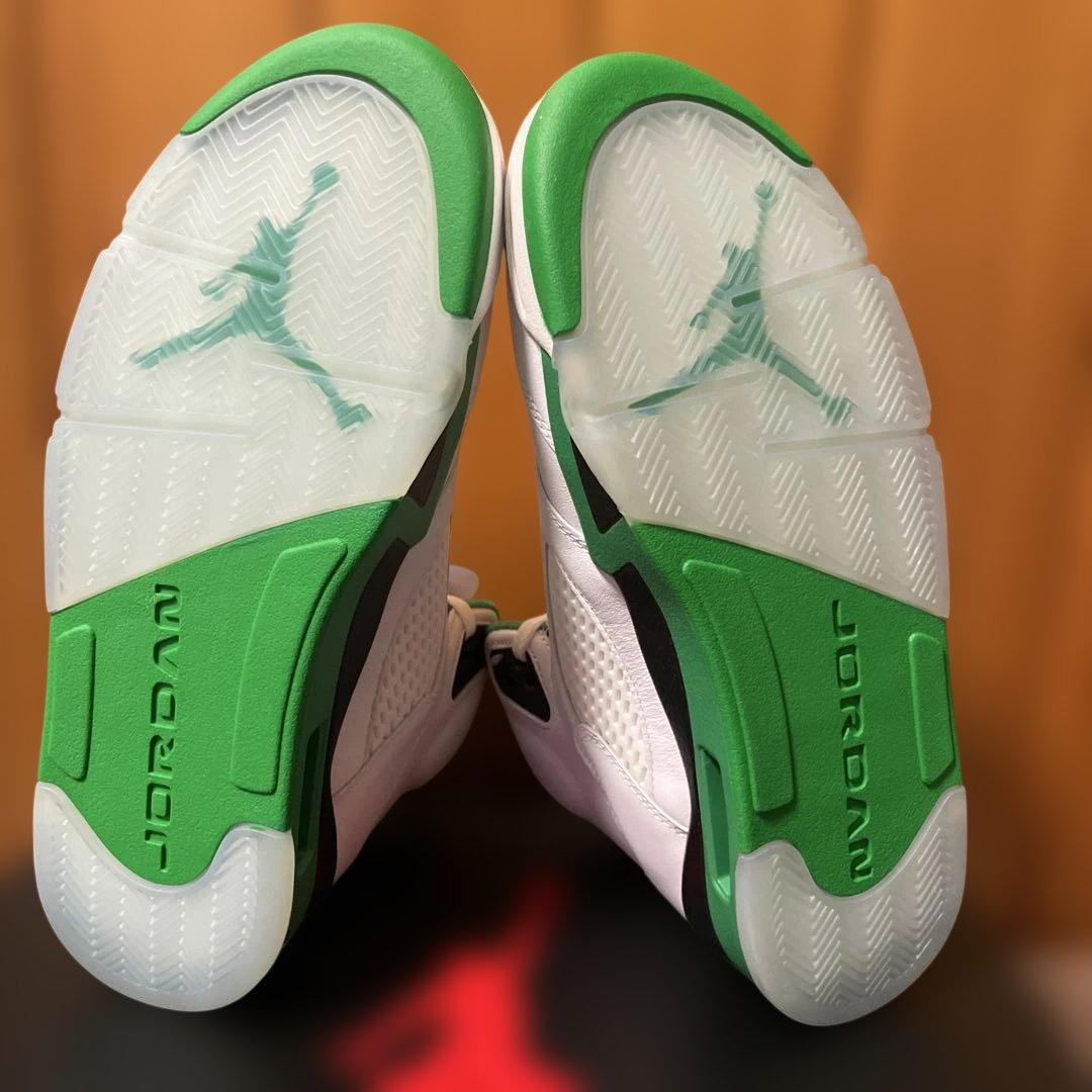 新品未使用　Air Jordan 5 ホワイト/グリーン