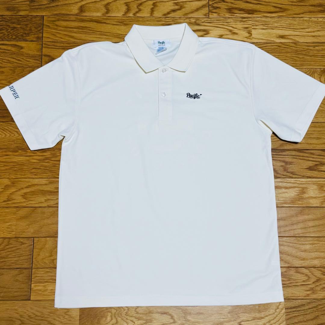 【美品】 PACIFIC GOLF CLUB ポロシャツ　クリーム　XLサイズ