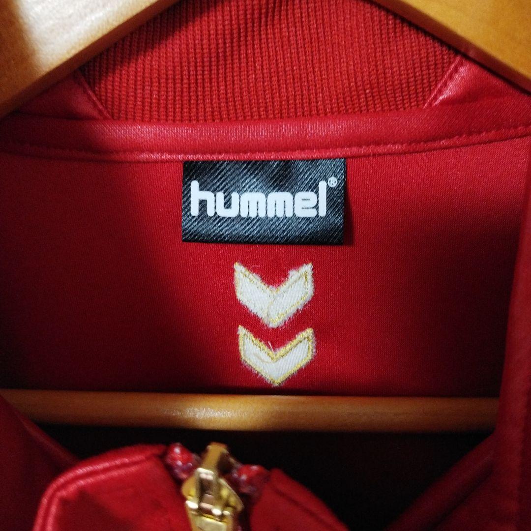 光沢デザイン★hummel　ヒュンメル　ジャージ上下　セットアップ　サイズXO