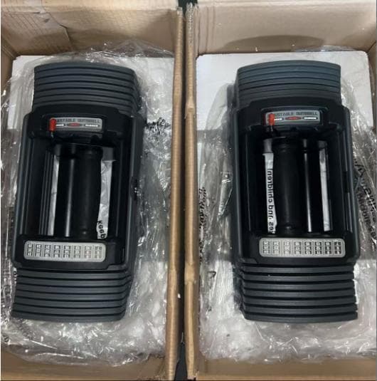 中古ダンベル 可変式 26kg 2個セット 合計52kg　ブロックダンベル