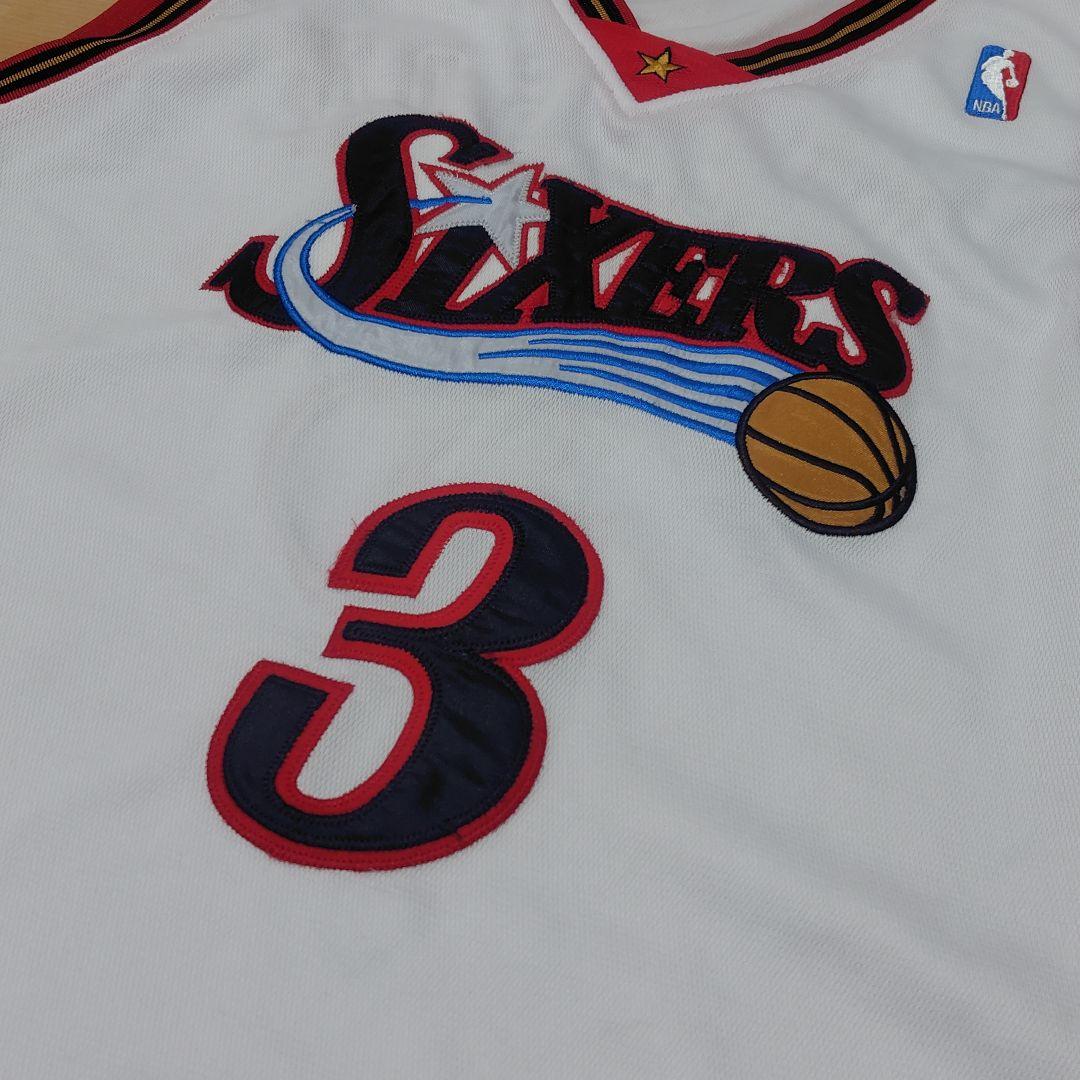 【最安値】アレン・アイバーソン♡ユニフォーム NBA 白×黒×赤 76 3番