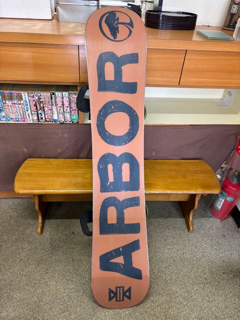 Arbor 150cm スノーボード Cartelバインディング付き