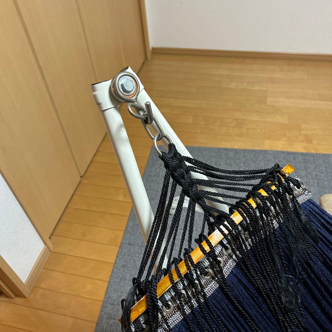 ハンモック 自立式 スタンド付 おしゃれ リラックス キャンプ 屋外 室内