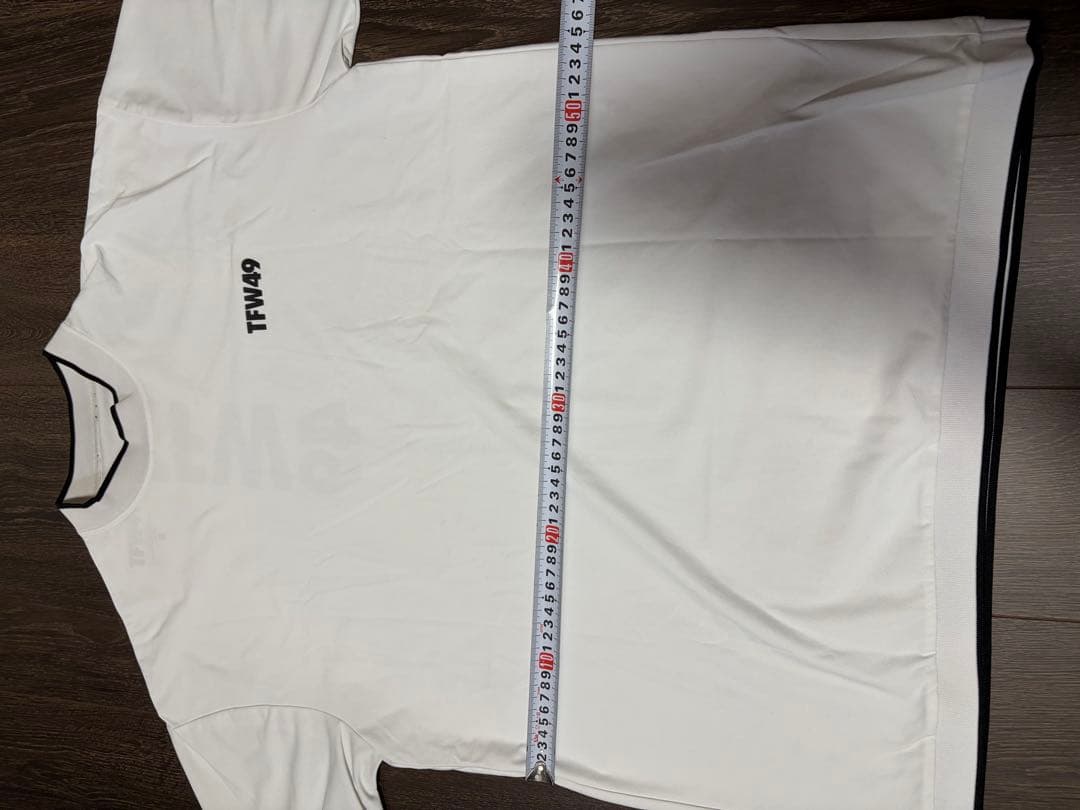 TFW49 ホワイト モックネックTシャツ