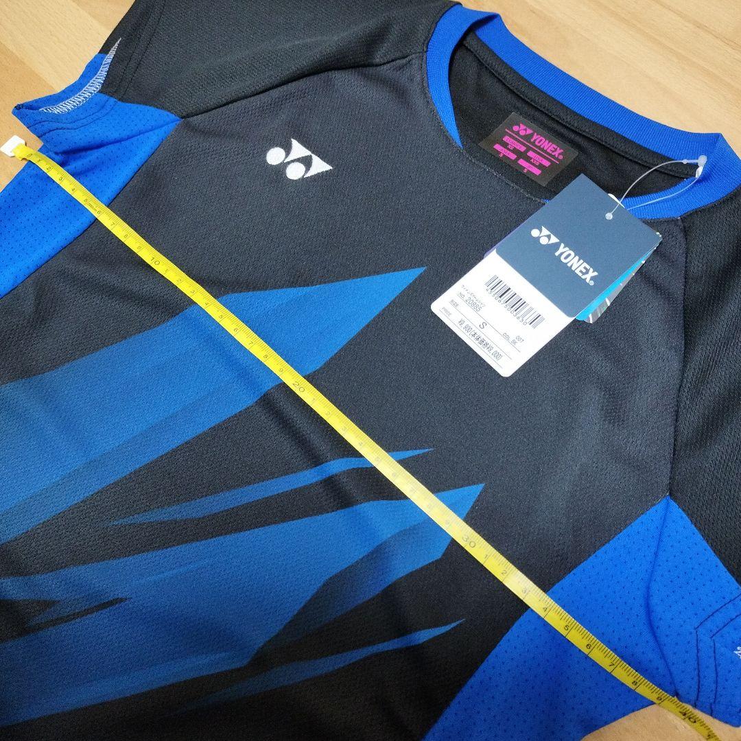 YONEX テニス·バドミントンゲームシャツ Sサイズ 黒/青